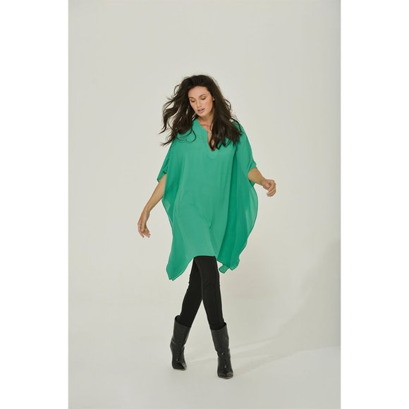 Tunic Dress  | Caftan Tunic | Green |  Beach Coverup | NWT - Picture 5 of 7